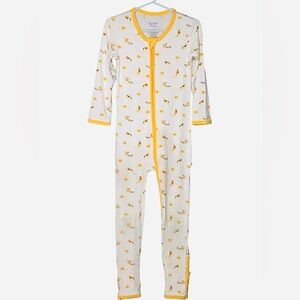 Yellow Goldfish Kids Bamboo Pajama Onesie 5T play condition